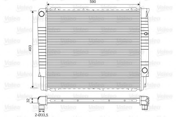 VALEO 732368 Radiator, engine cooling